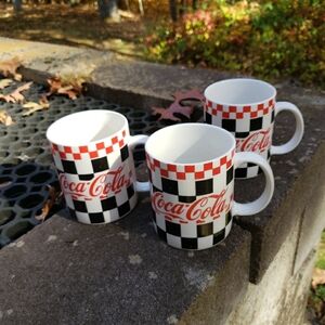 3 Coca Cola Coffee Cups